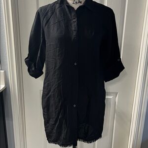 Tommy Bahama Black Trench Coat